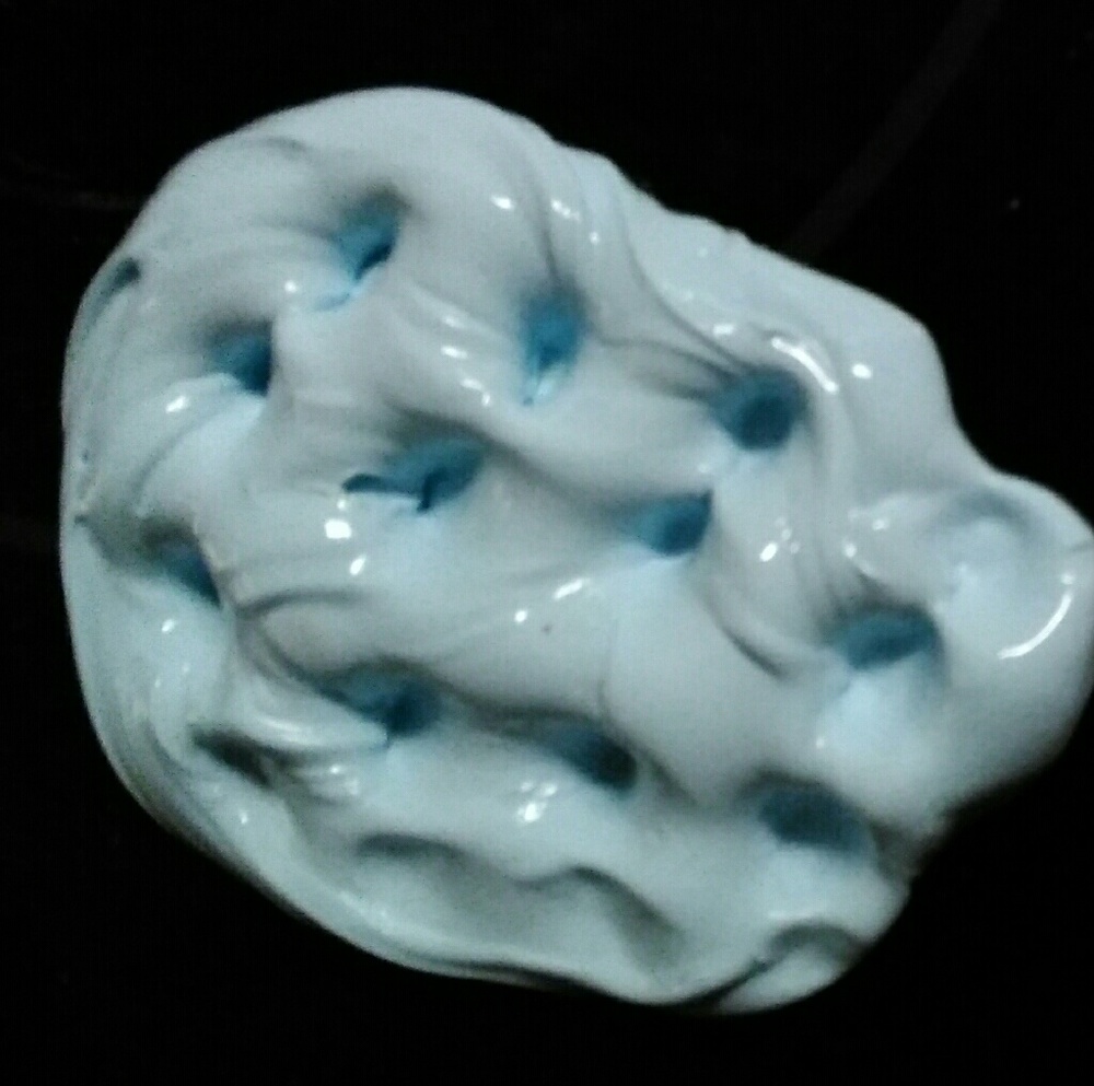 Blue glossy slime